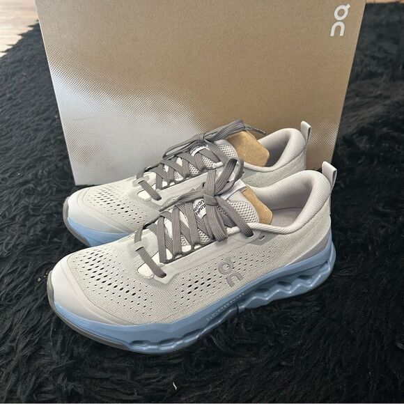 ON CLOUDSURFER Trail missiongrip glacier dust shoes sneakers sz 8 new in box - Picture 2 of 8